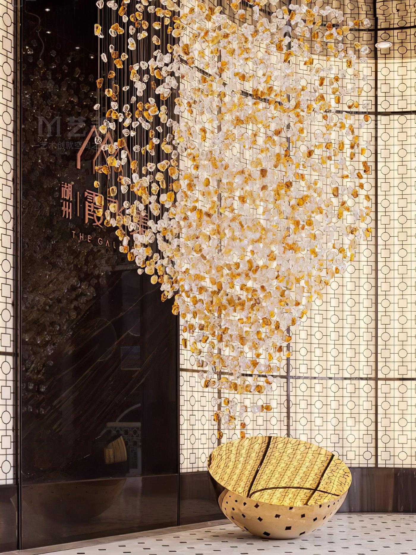 Multicolor Crystal Stone Chandelier - YIOSI