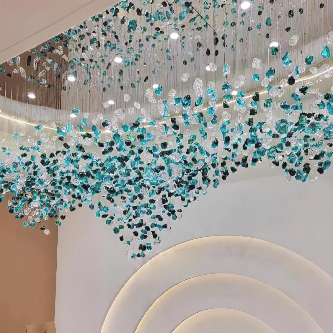 Multicolor Crystal Stone Chandelier - YIOSI