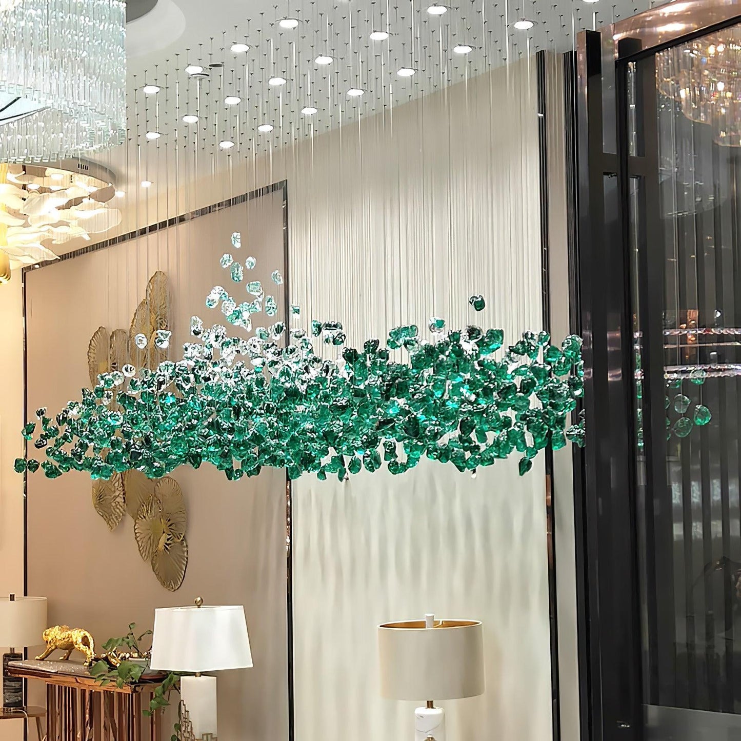 Multicolor Crystal Stone Chandelier - YIOSI