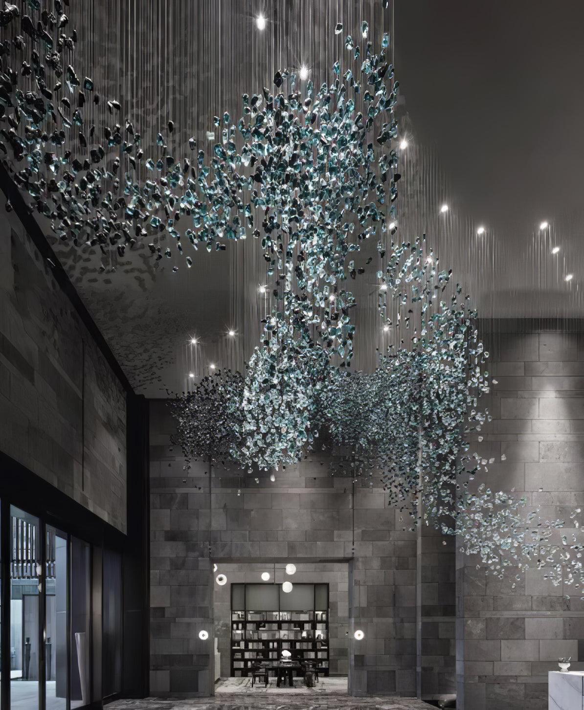 Multicolor Crystal Stone Chandelier - YIOSI