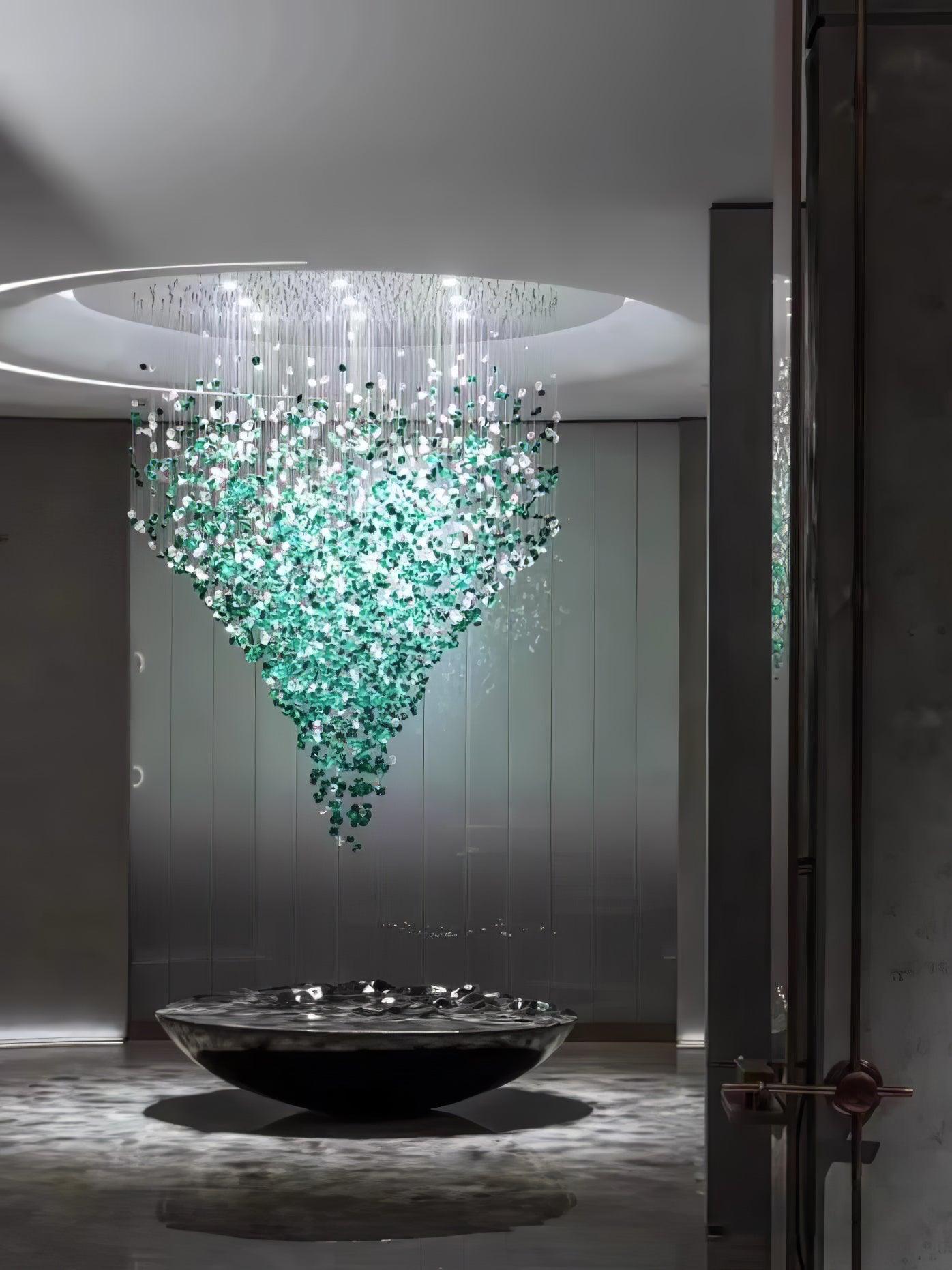 Multicolor Crystal Stone Chandelier - YIOSI