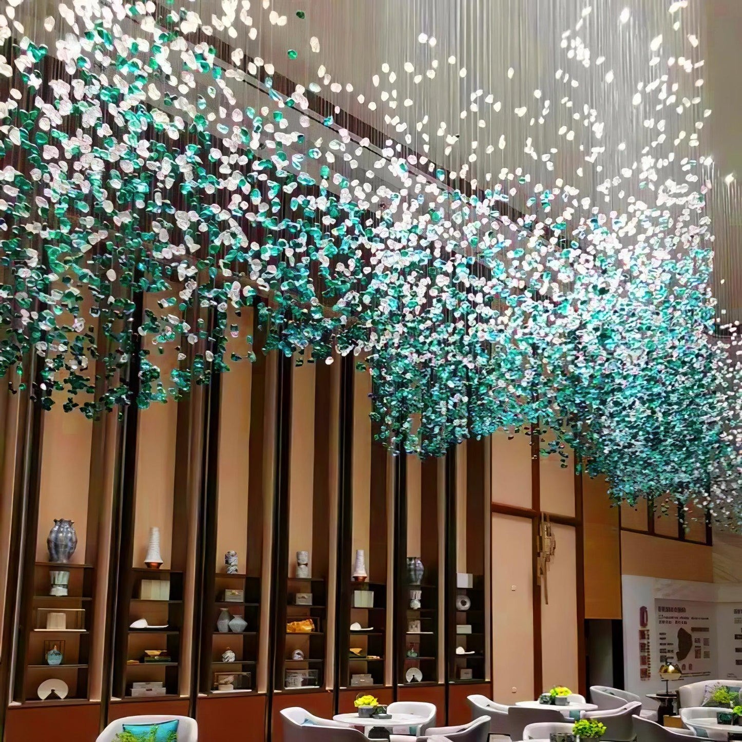 Multicolor Crystal Stone Chandelier - YIOSI