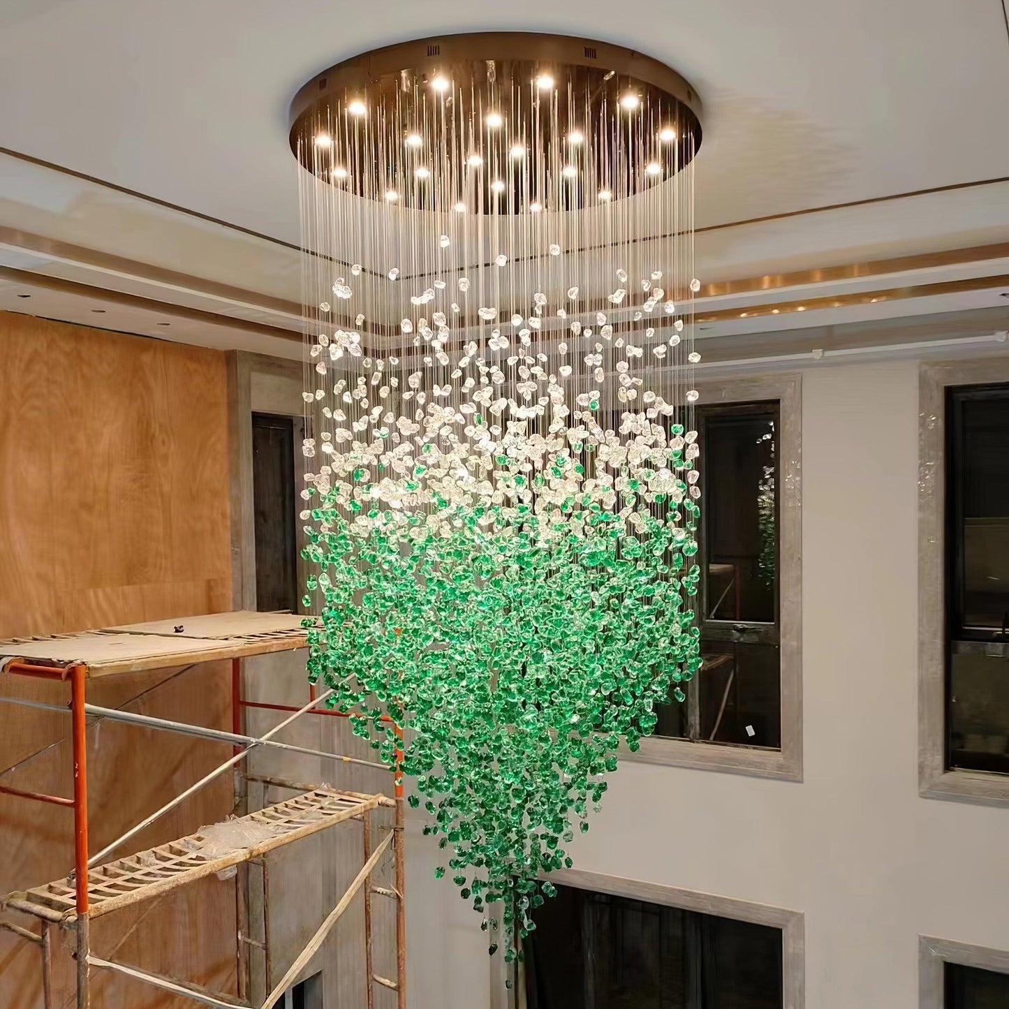 Multicolor Crystal Stone Chandelier - YIOSI