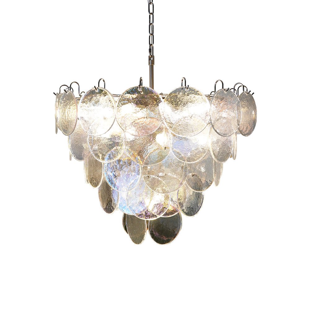 Murano Disc Iridescent Chandelier - YIOSI