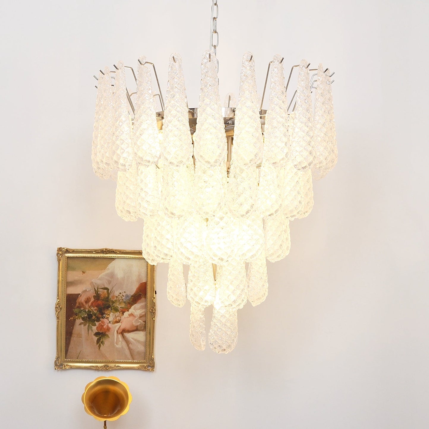 Murano Glass Dewdrop Chandelier - YIOSI