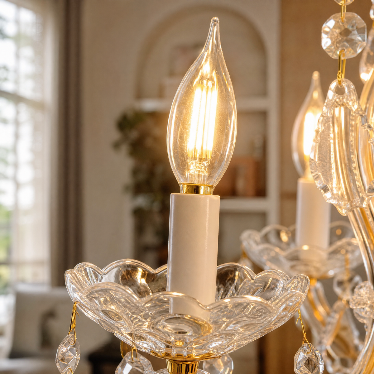 Nadine 10 Lights Traditional Crystal Chandelier