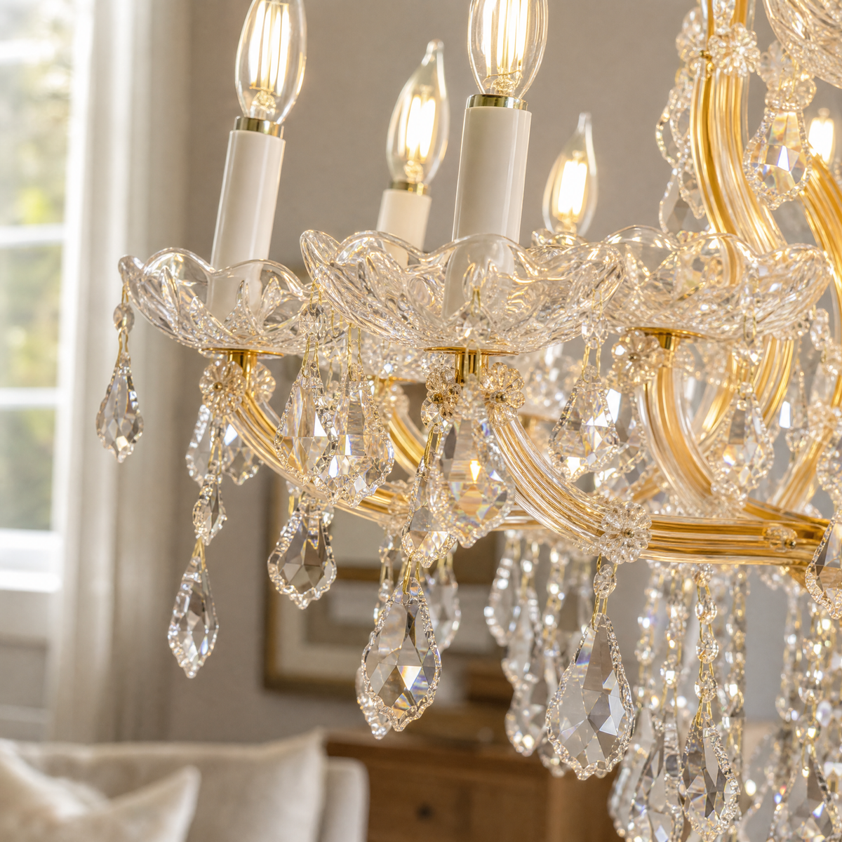 Nadine 15 Lights Maria Theresa Crystal Chandelier