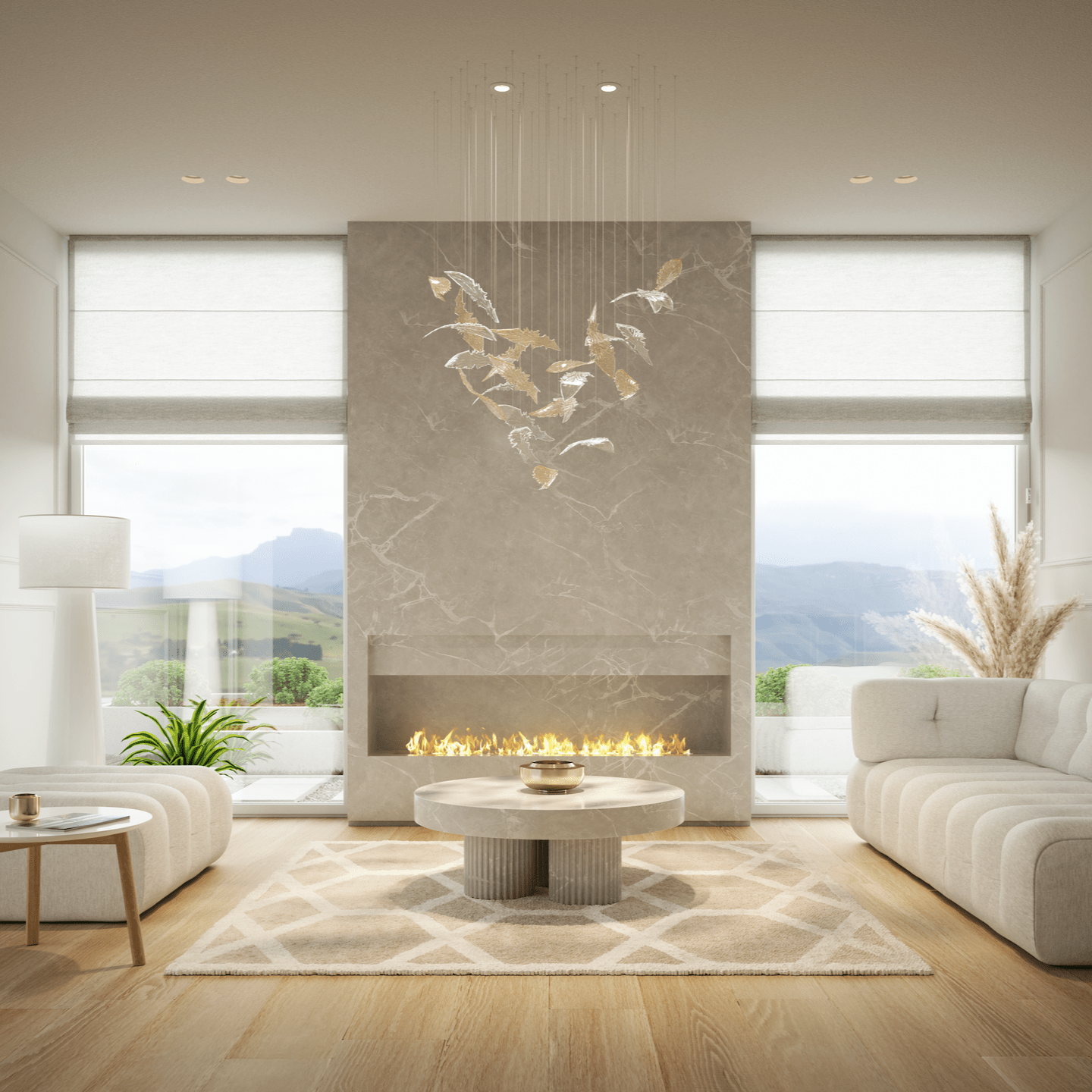 Nectar Leaves Chandelier - YIOSI