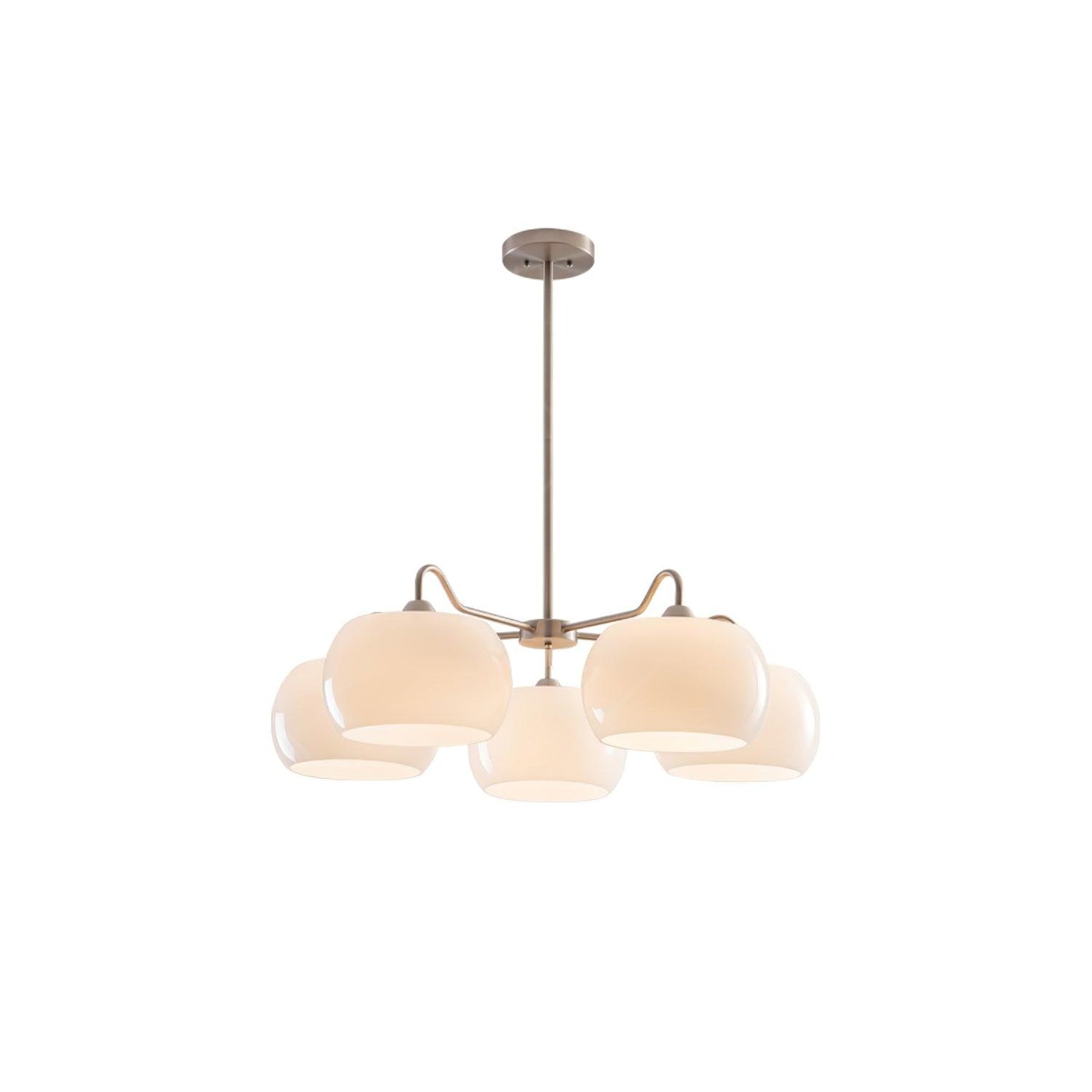 Nickel Glass Persimmon Chandelier - YIOSI