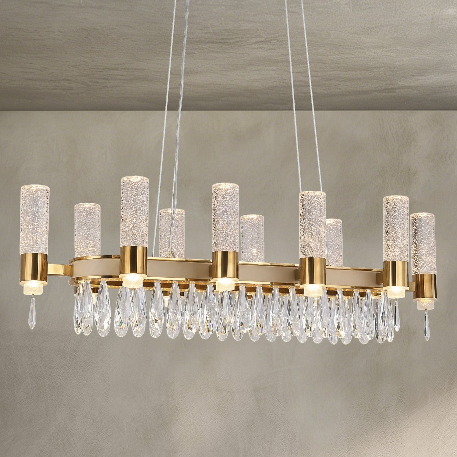Nido Crystal Linear Chandelier