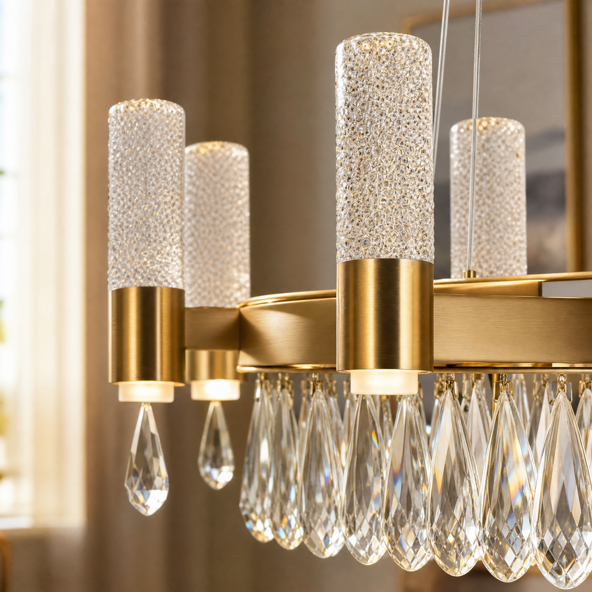 Nido Crystal Linear Chandelier