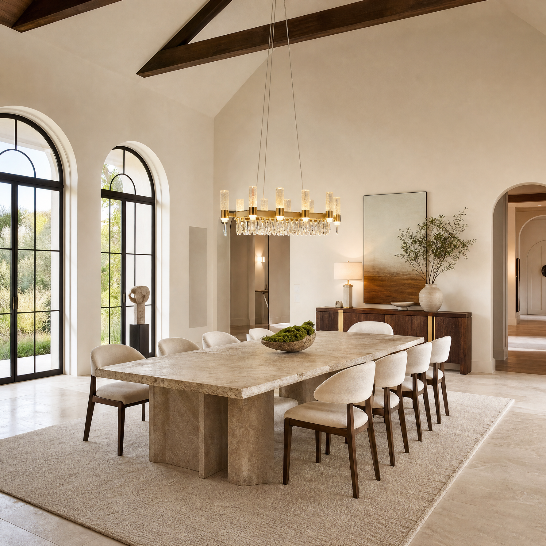 Nido Crystal Linear Chandelier