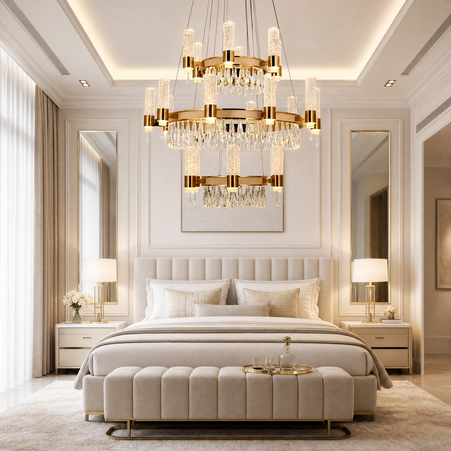 Nido Crystal Trio Chandelier