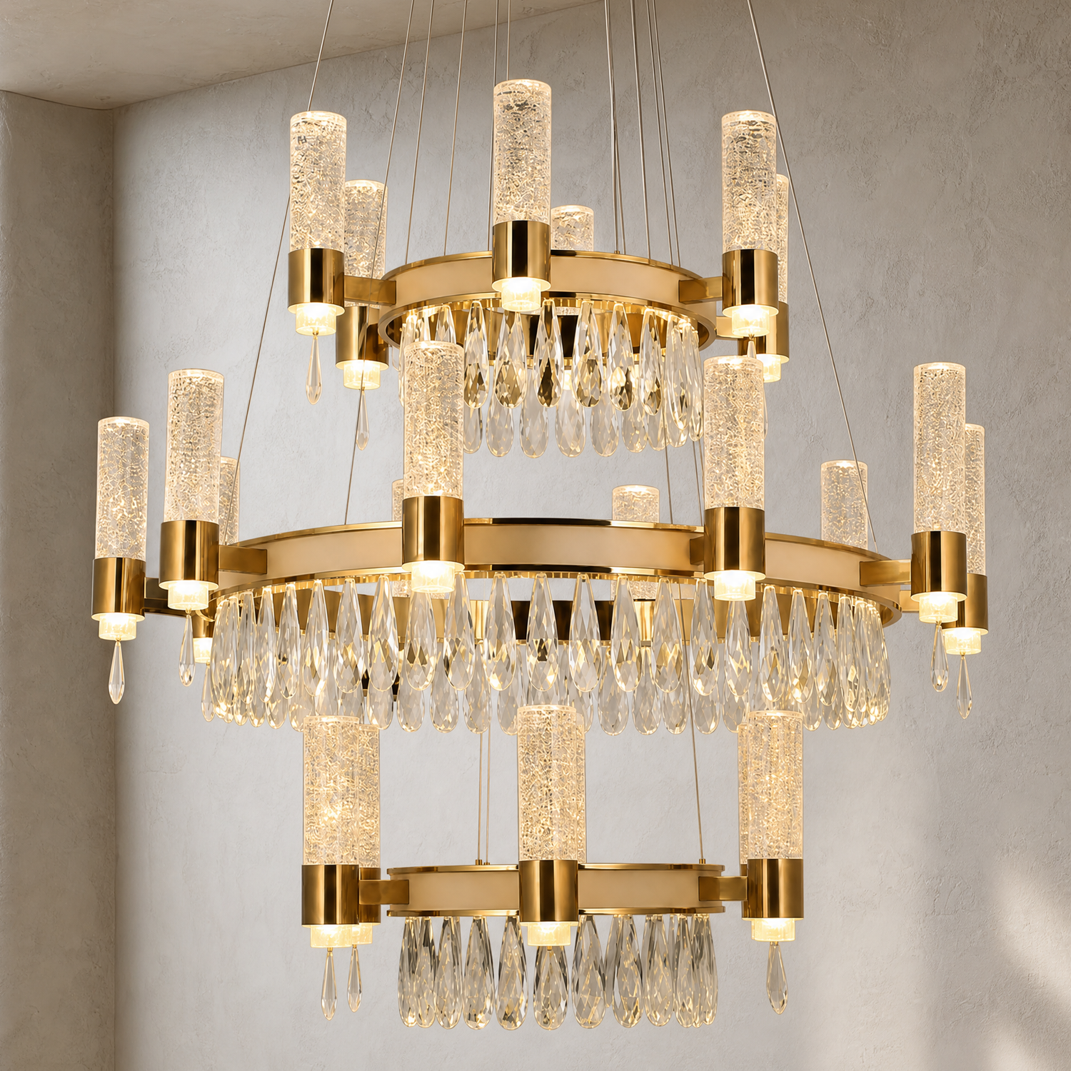 Nido Crystal Trio Chandelier