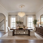 Notturno Crystal Crown Chandelier