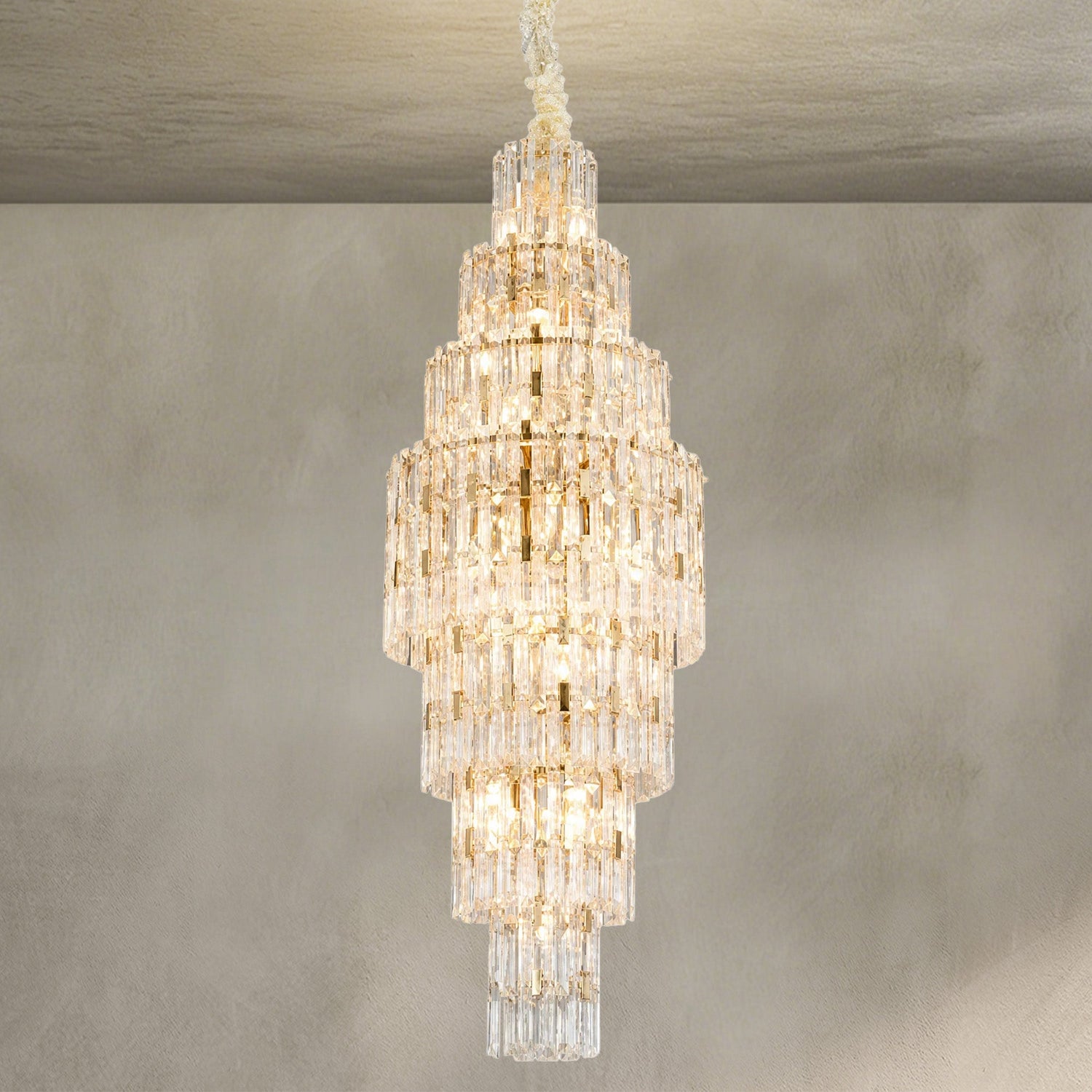 Notturno Crystal Halo Chandelier