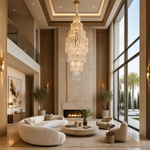 Notturno Crystal Halo Chandelier