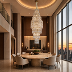 Notturno Crystal Halo Chandelier