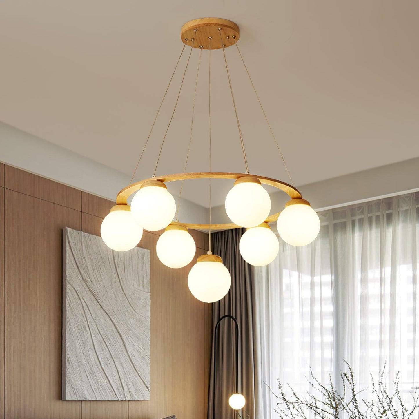 Nuura Miira Wood Chandelier - YIOSI