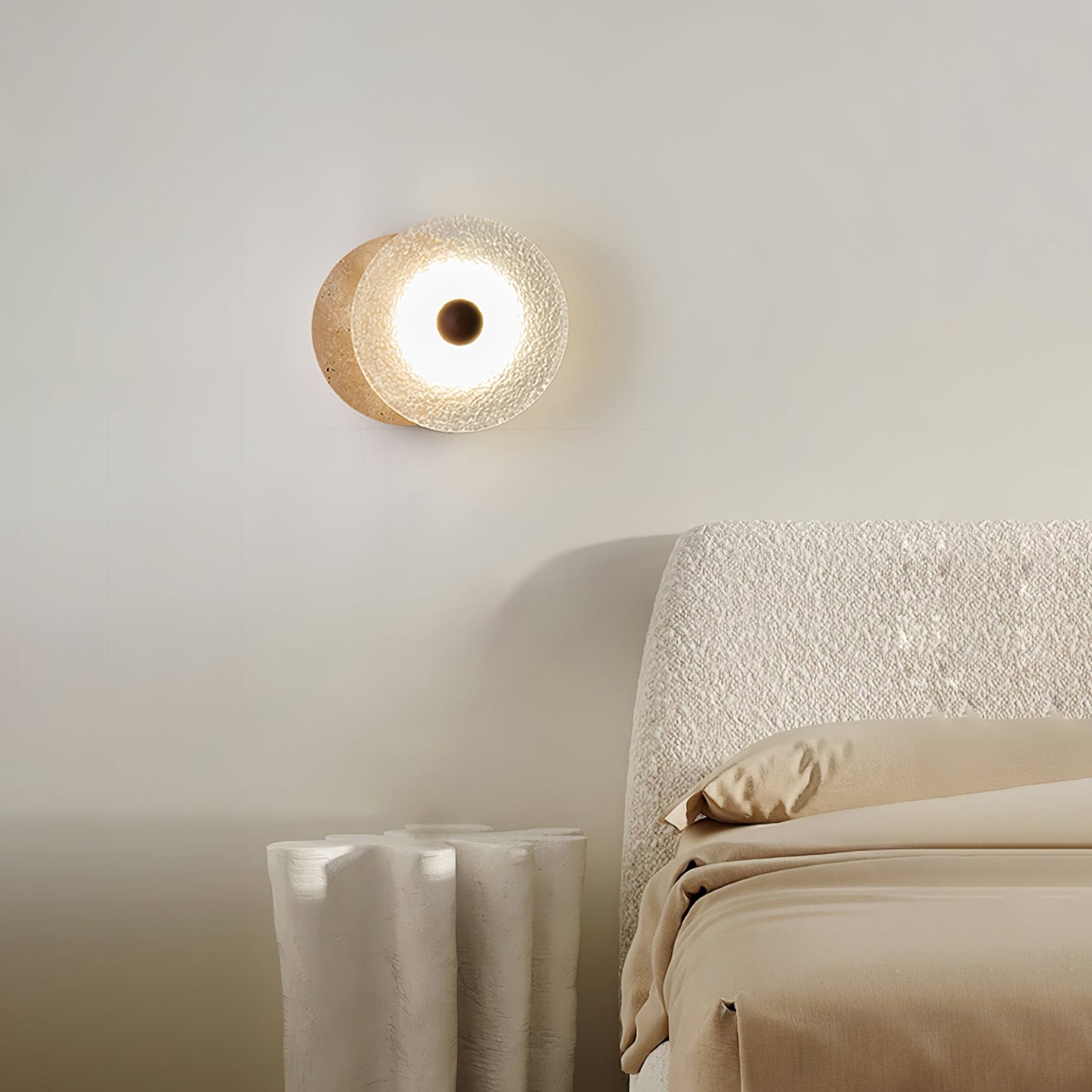 Aurora Travertine Wall Lamp - YIOSI