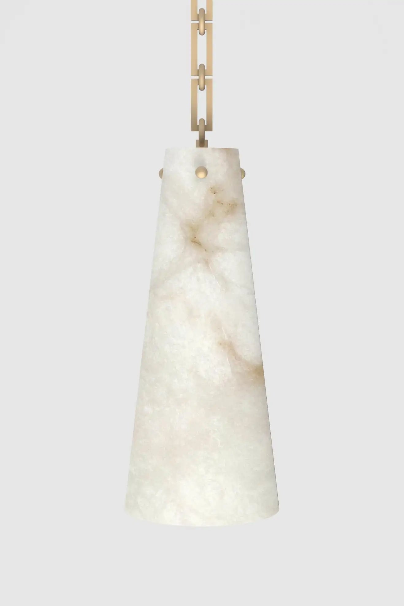 Contemporary Lucca Chandelier 202A-7 in Alabaster, 7-Light Vintage Alabaster Pendant Cluster