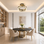 Ocean Star Modern Crystal Flush Mount Ceiling Light
