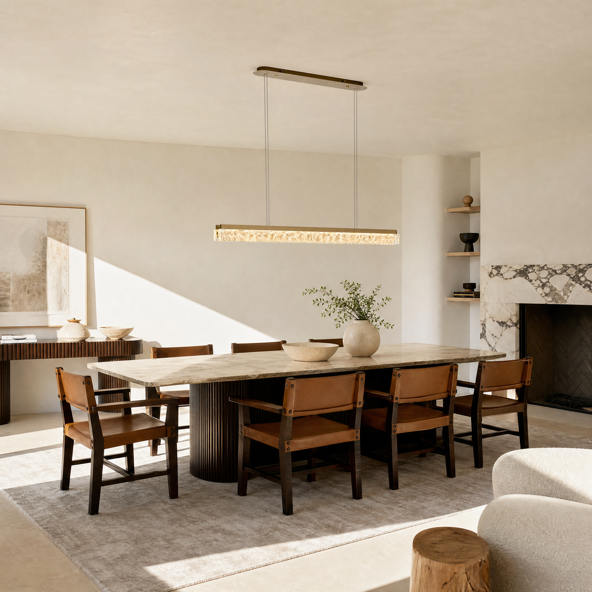 Ocean Star Modern Linear Dining Pendant Light