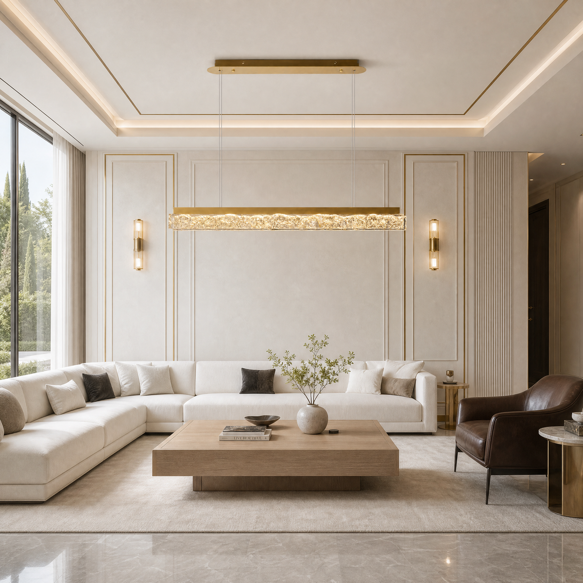 Ocean Star Modern Linear Dining Pendant Light
