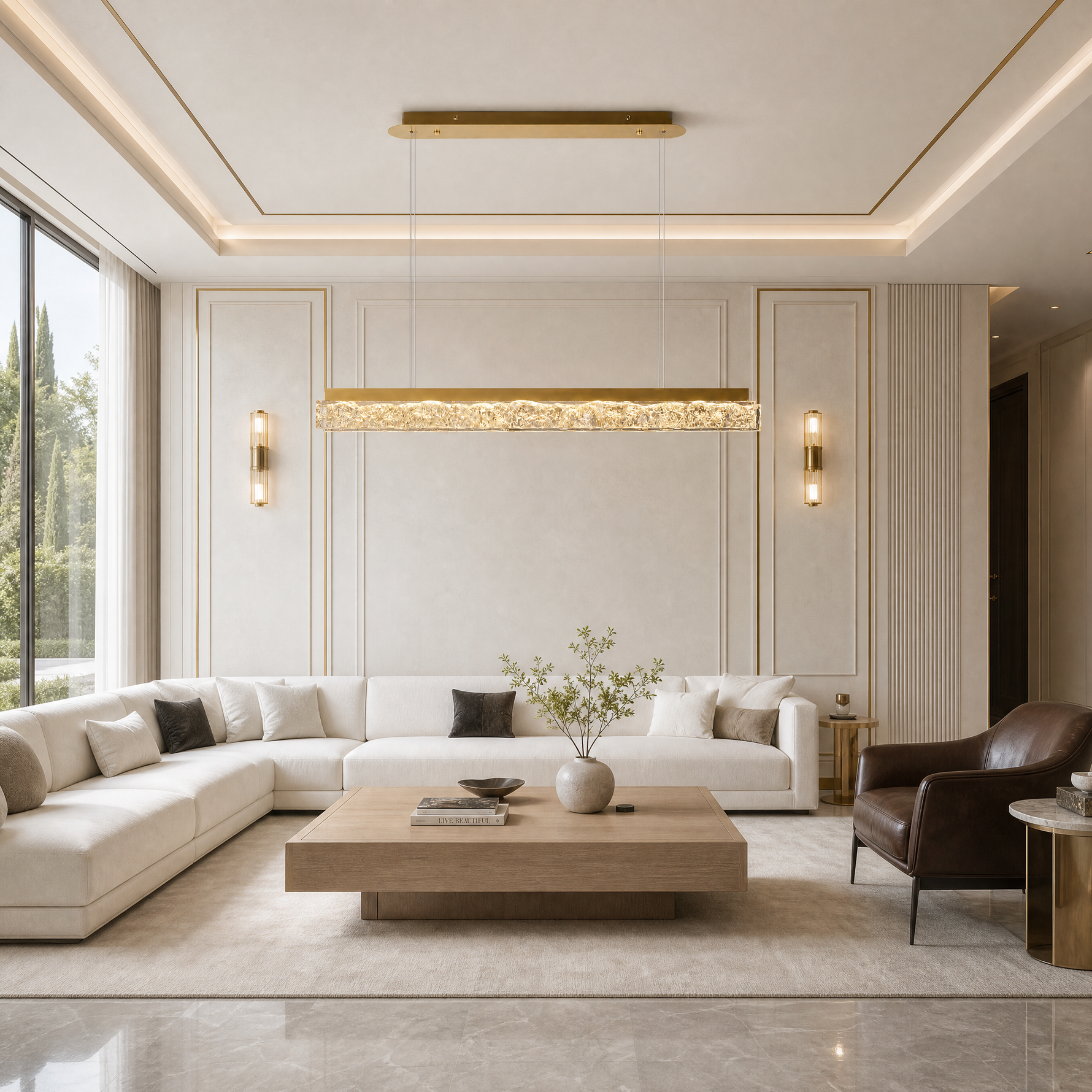 Ocean Star Modern Linear Dining Pendant Light