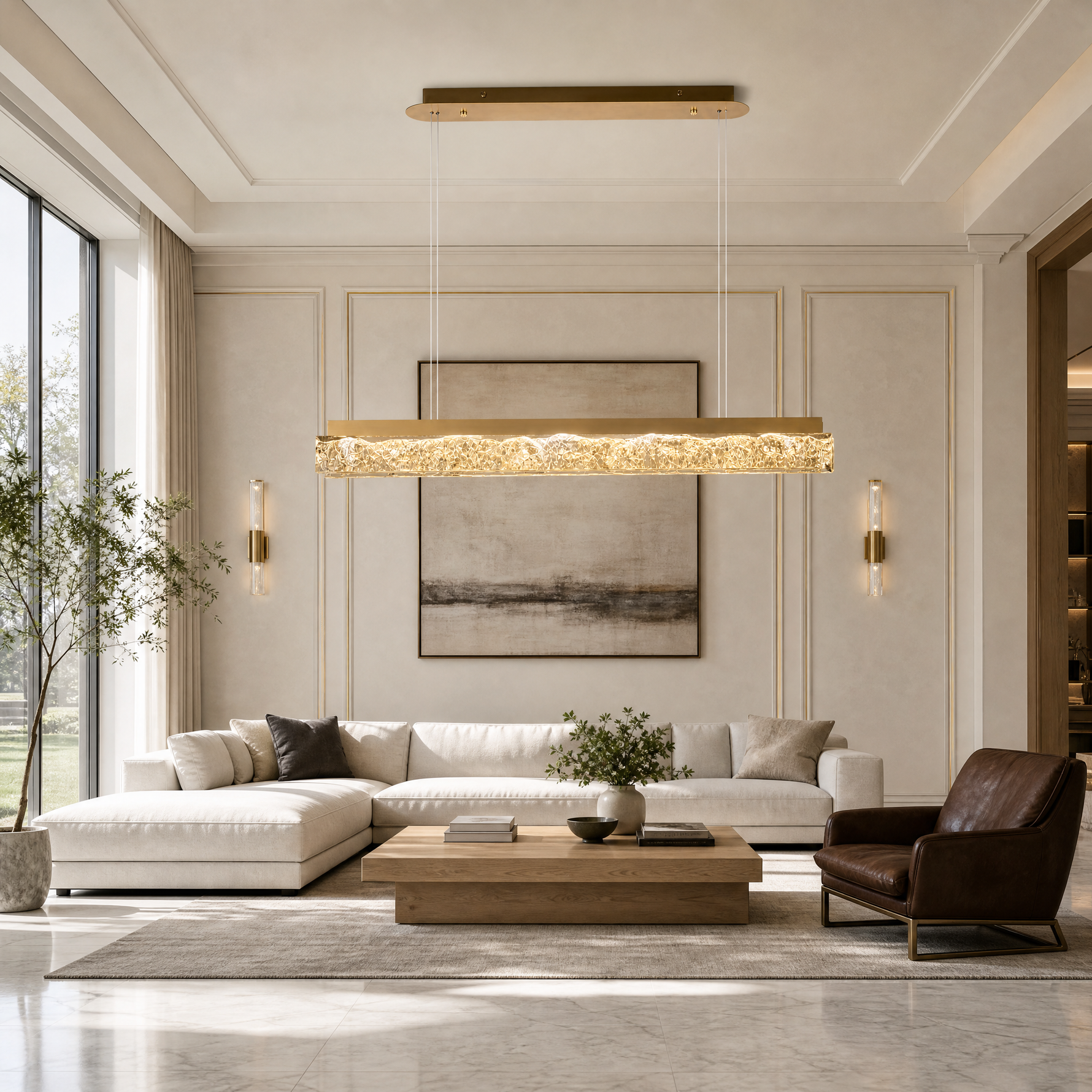 Ocean Star Modern Linear Dining Pendant Light