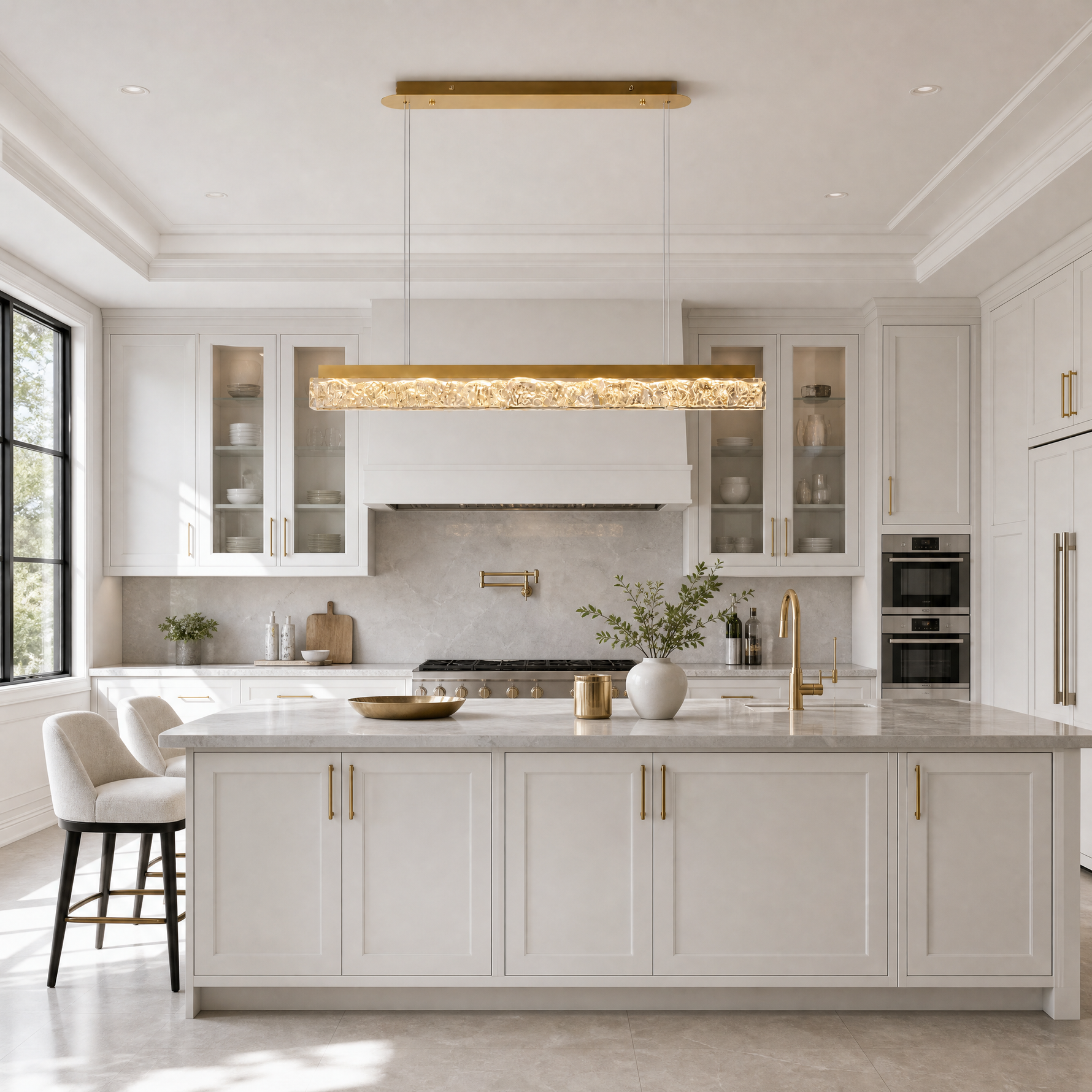 Ocean Star Modern Linear Dining Pendant Light