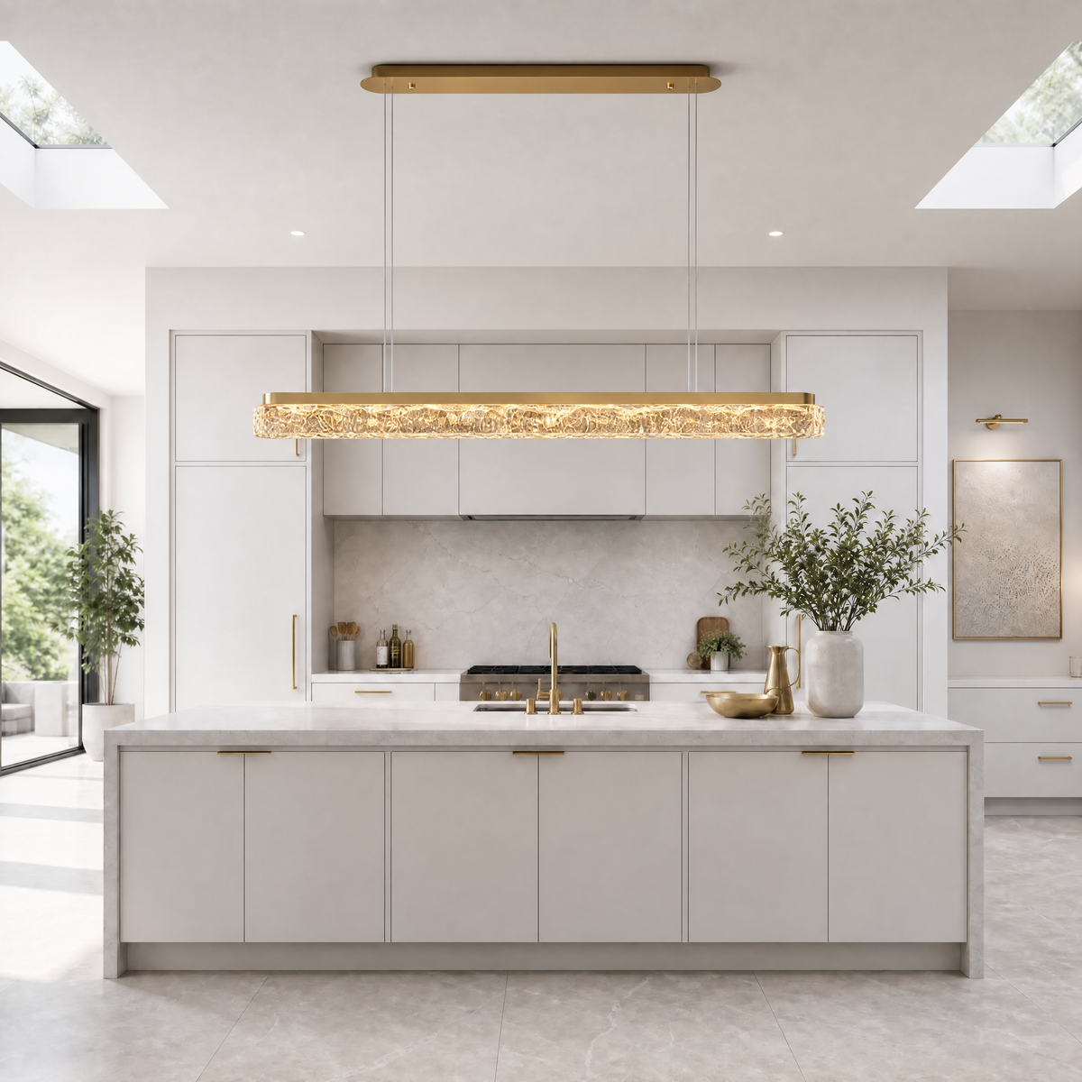 Ocean Star Modern Linear Dining Pendant Light