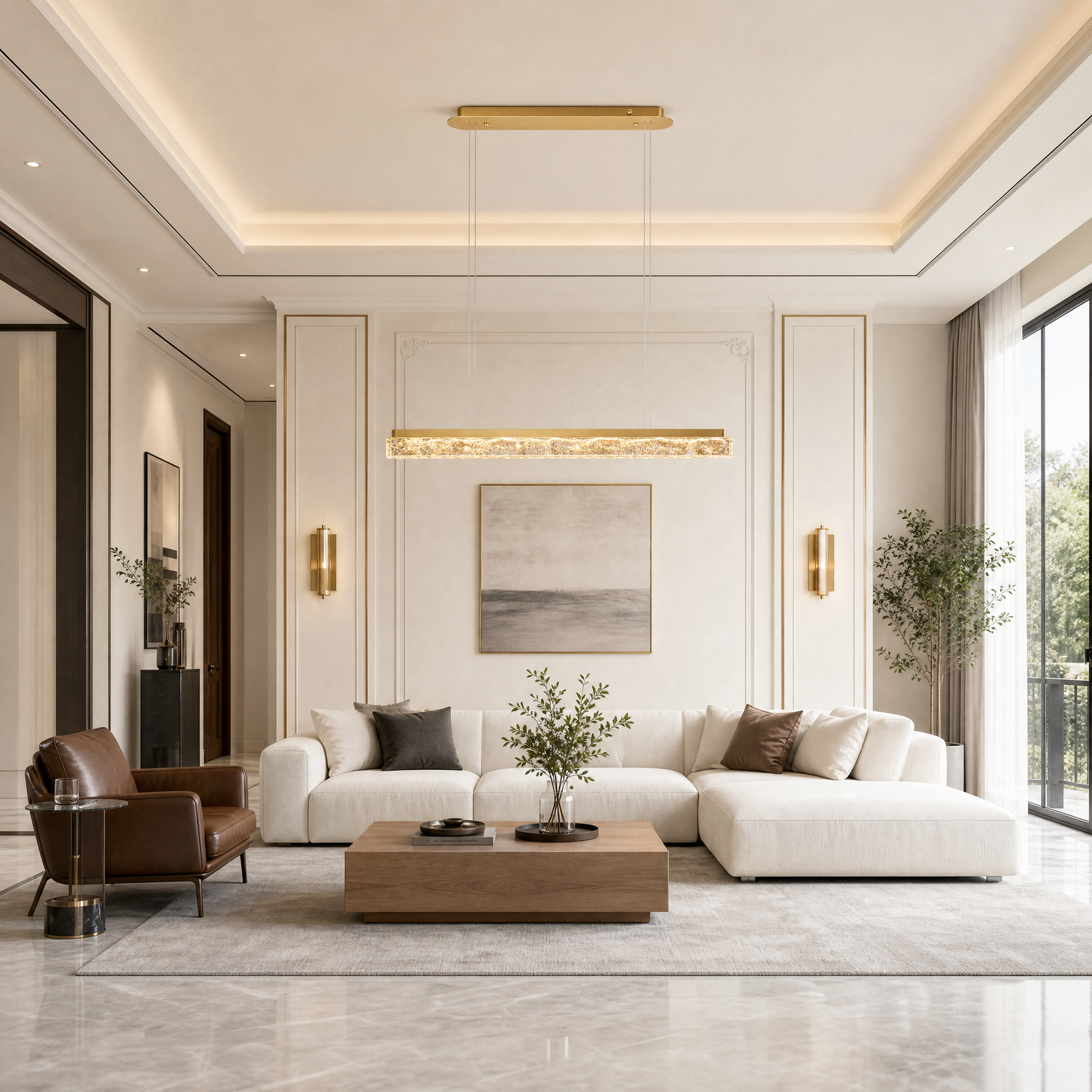 Ocean Star Modern Linear Dining Pendant Light