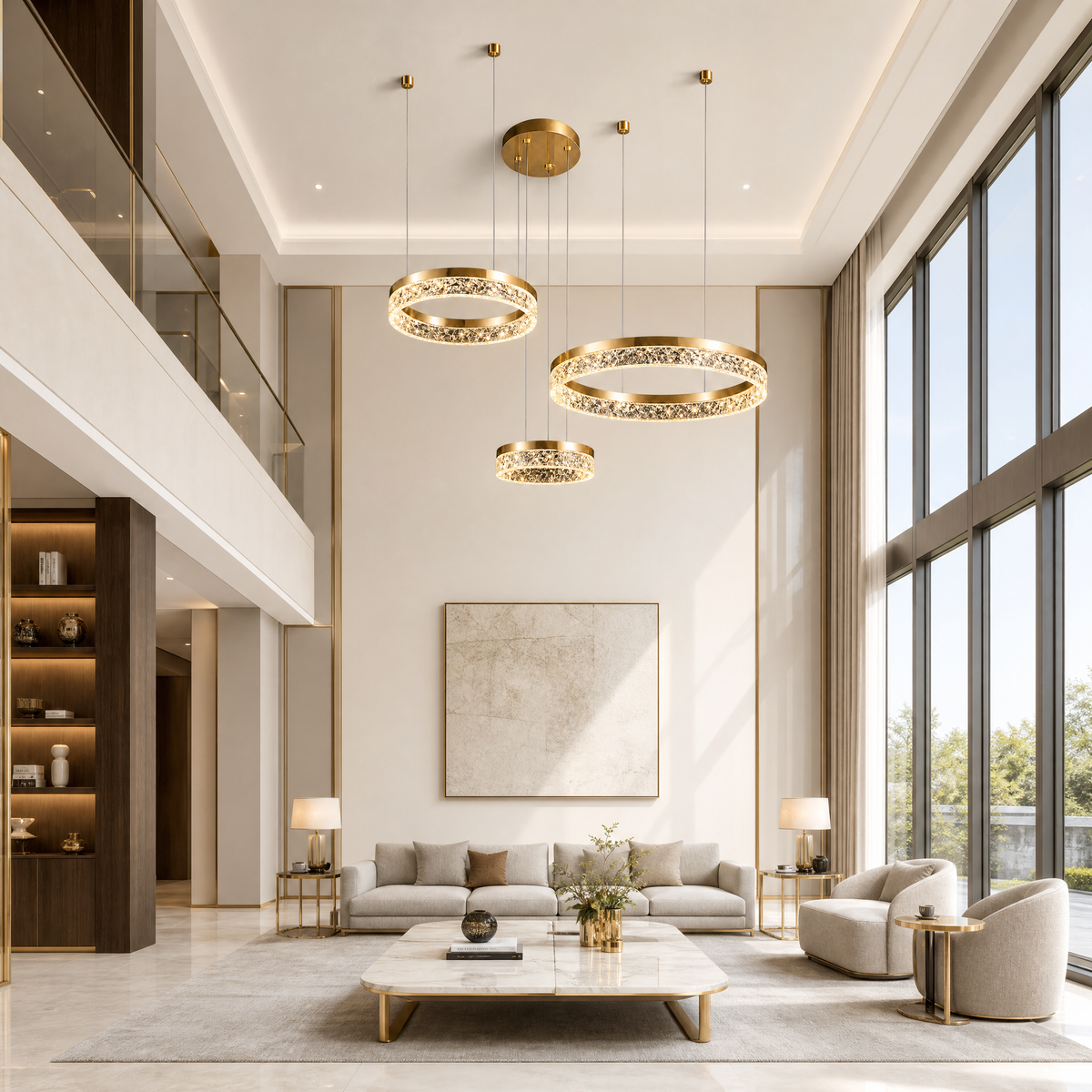 Ocean Star Modern Multi-Tier Cluster Chandelier