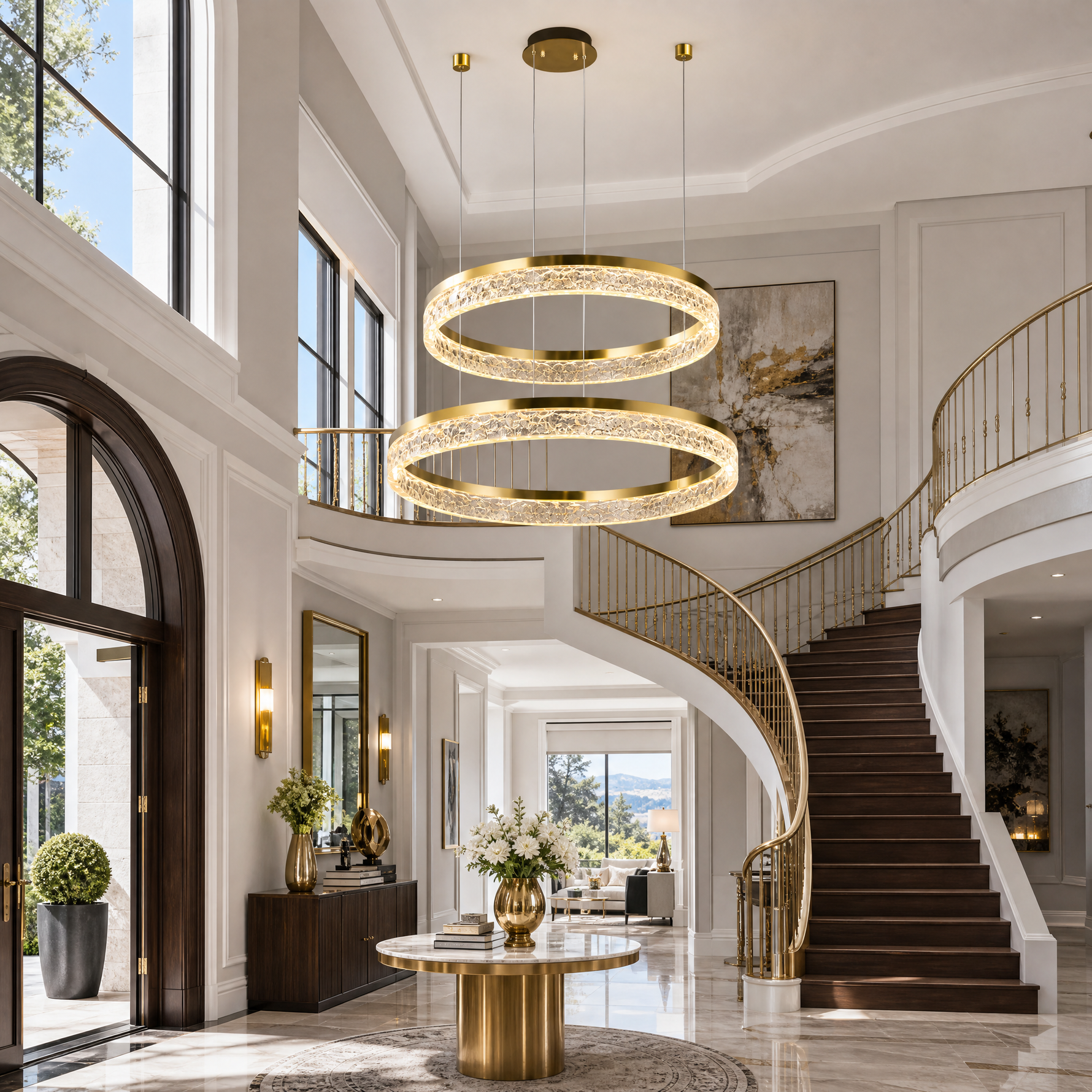 Ocean Star Modern Multi-Tier Cluster Chandelier