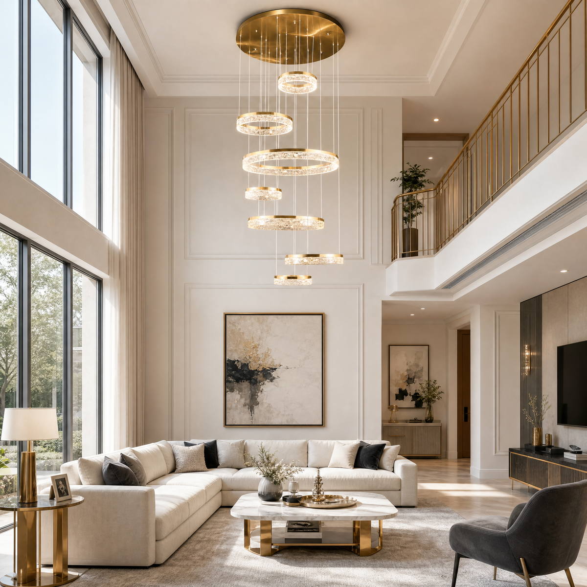 Ocean Star Modern Multi-Tier Cluster Chandelier