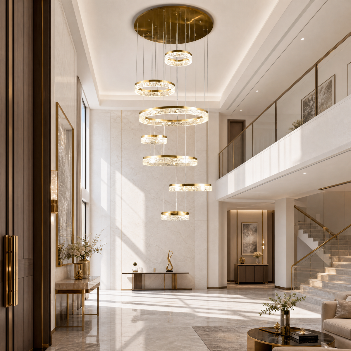 Ocean Star Modern Multi-Tier Cluster Chandelier