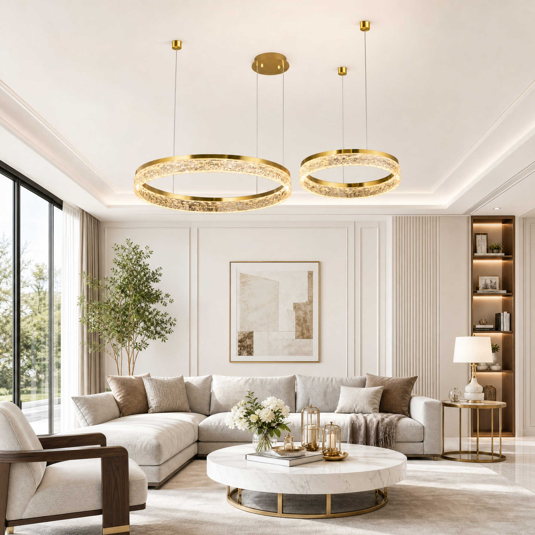Ocean Star Modern Multi-Tier Cluster Chandelier
