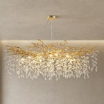 Octagonal Bead Pendant Light 1500 - Gold