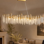 Octagonal Bead Pendant Light 1800 - Gold