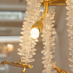 Octagonal Bead Pendant Light 1800 - Gold