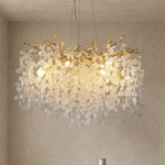 Octagonal Bead Pendant Light 1800 - Gold