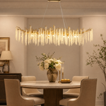 Octagonal Bead Pendant Light 1800 - Gold