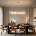 Octagonal Bead Pendant Light 1800 - Silver