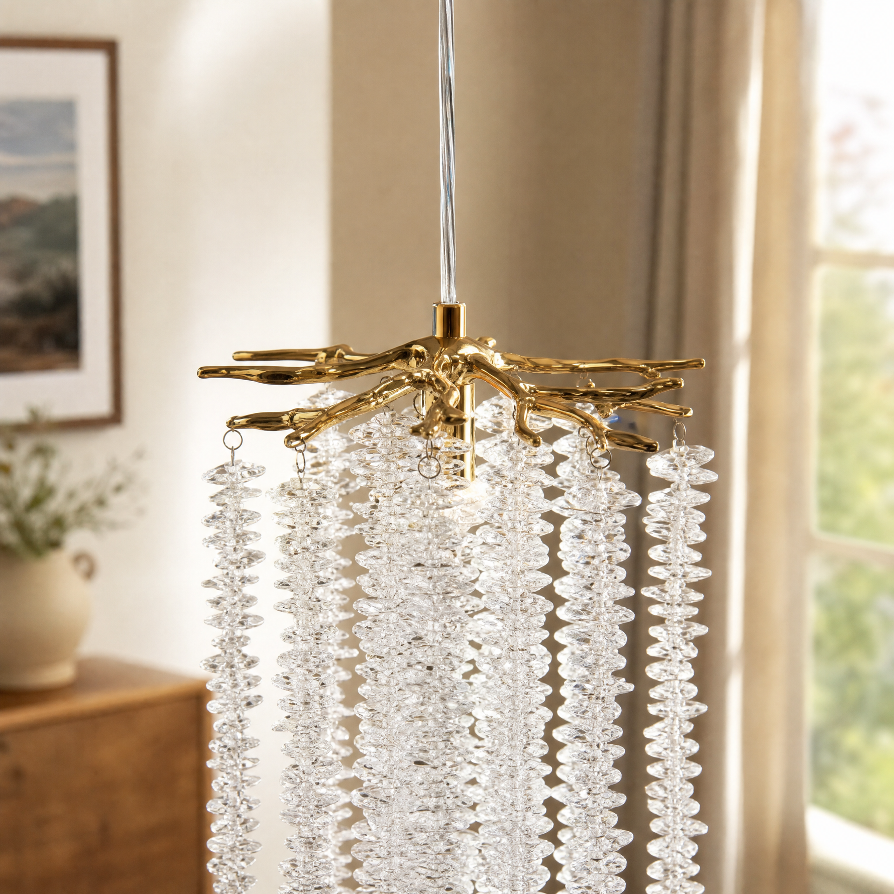 Octagonal Beads-210 Gold