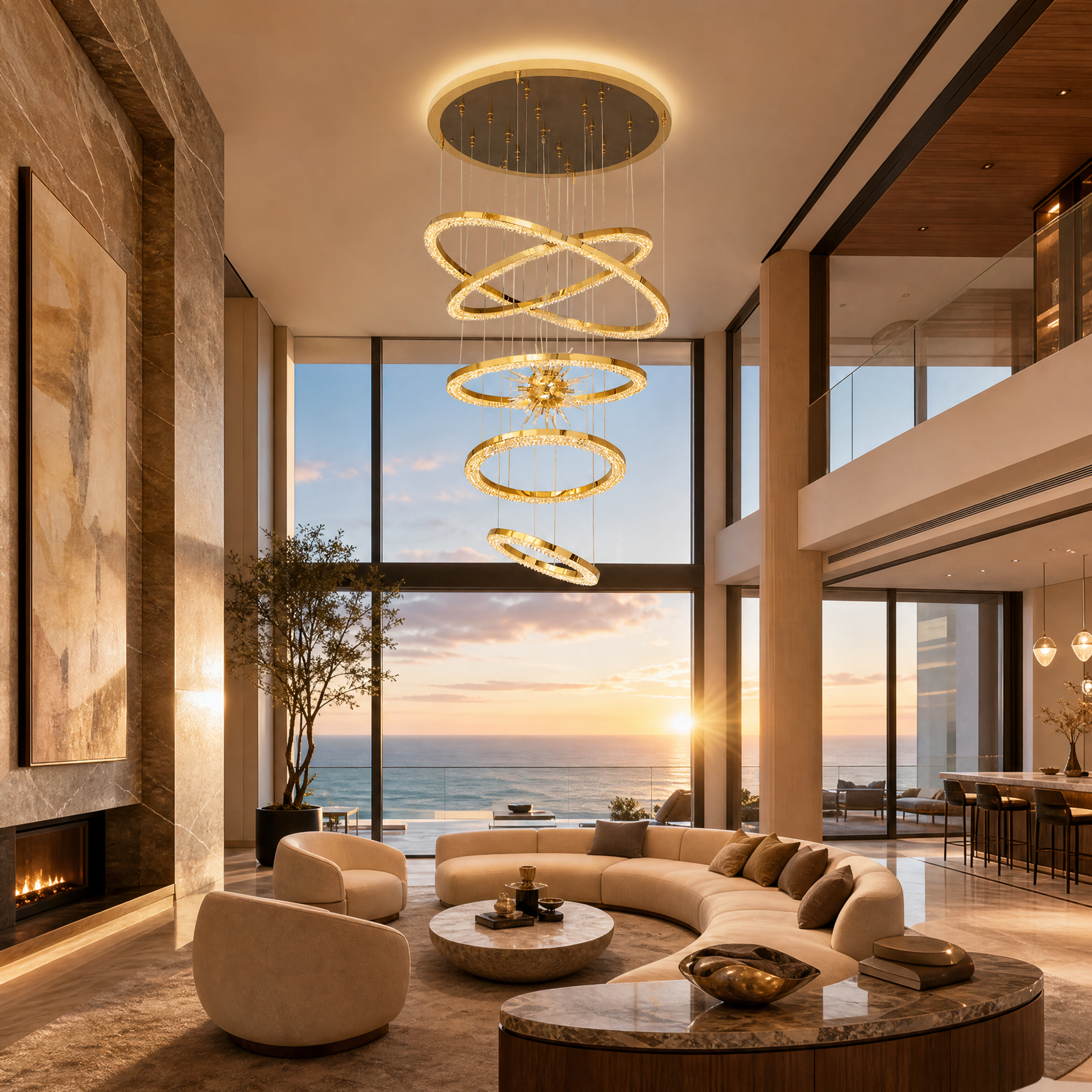 Octagonal Chandelier