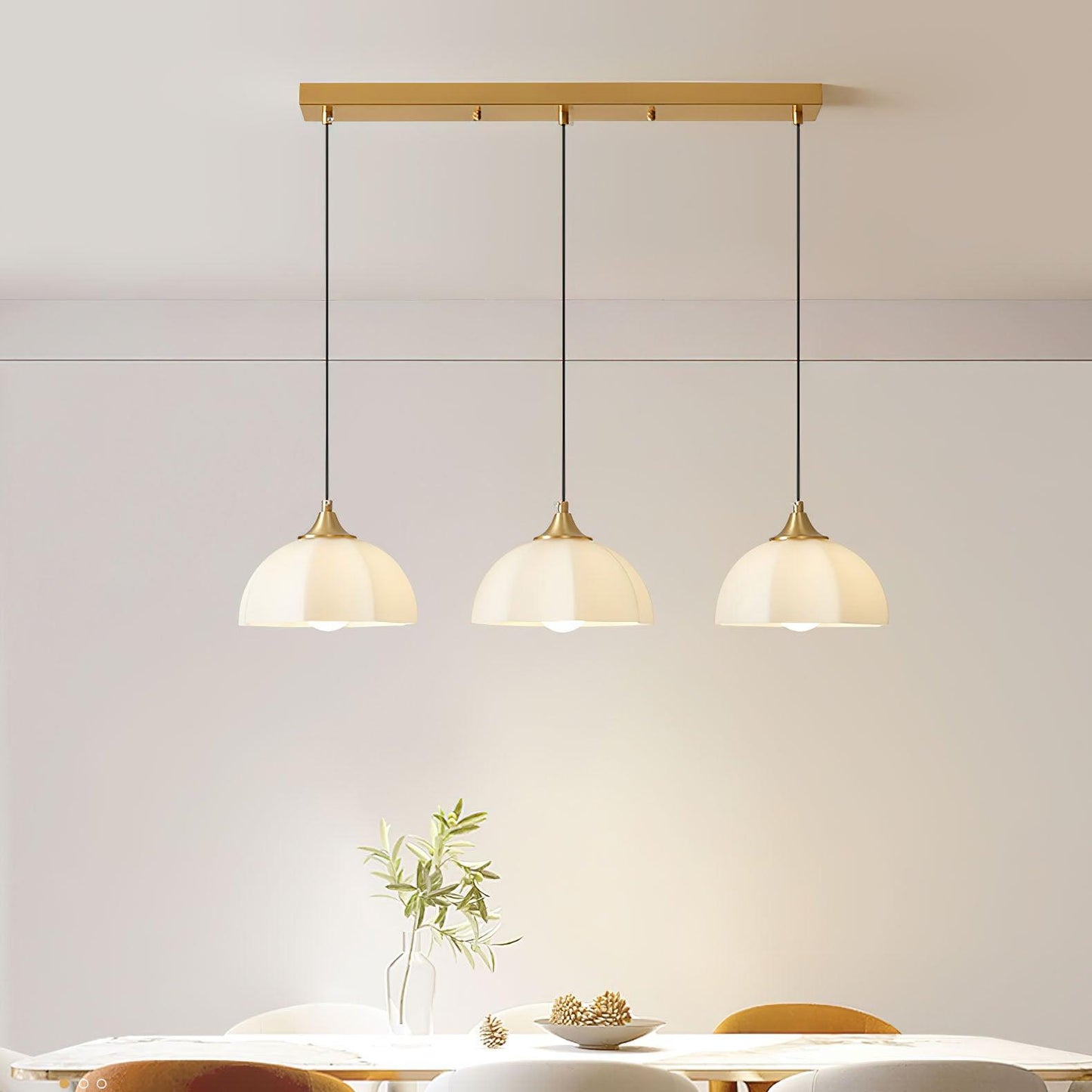 Octagonal Glass Bowl Chandelier - YIOSI