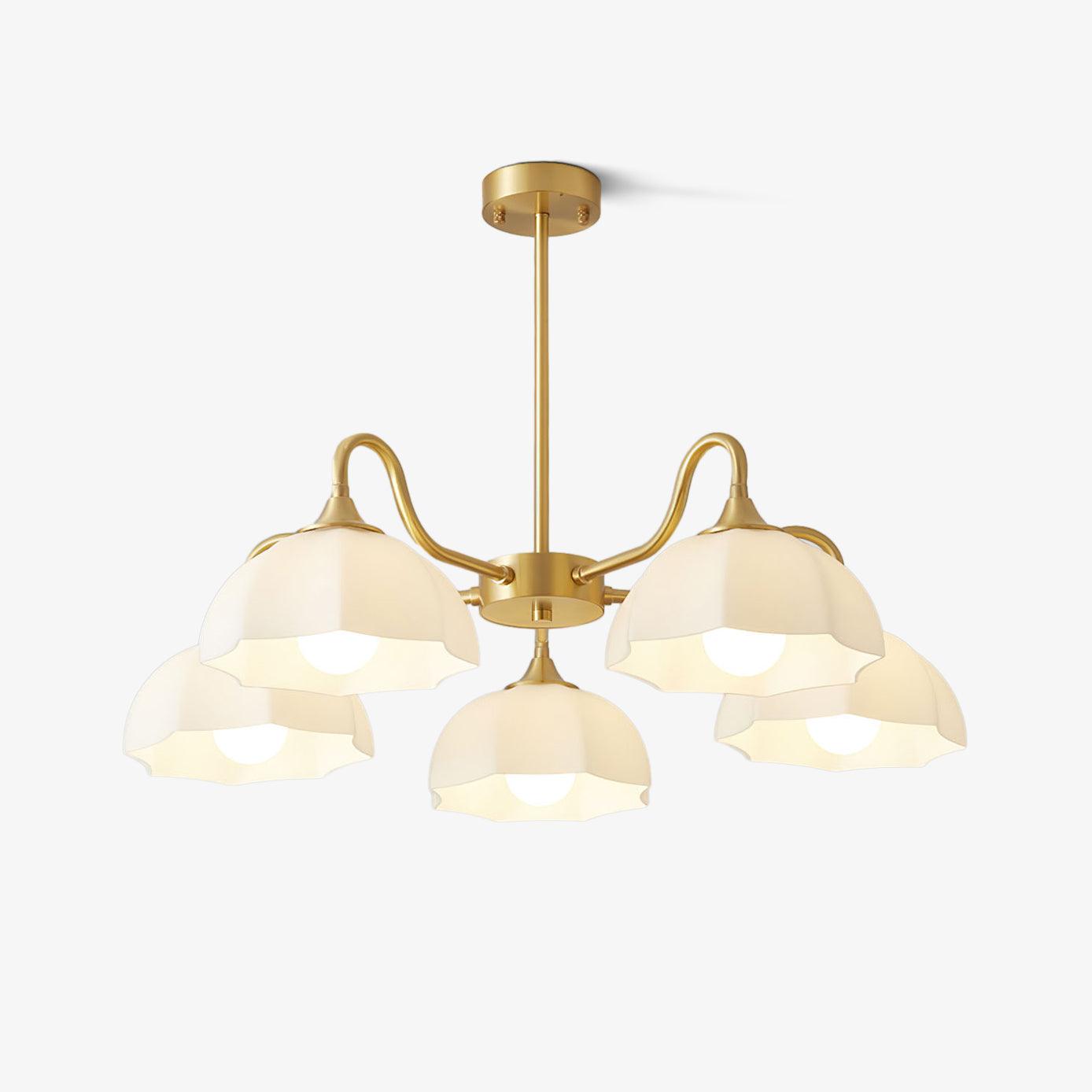 Octagonal Glass Bowl Chandelier - YIOSI