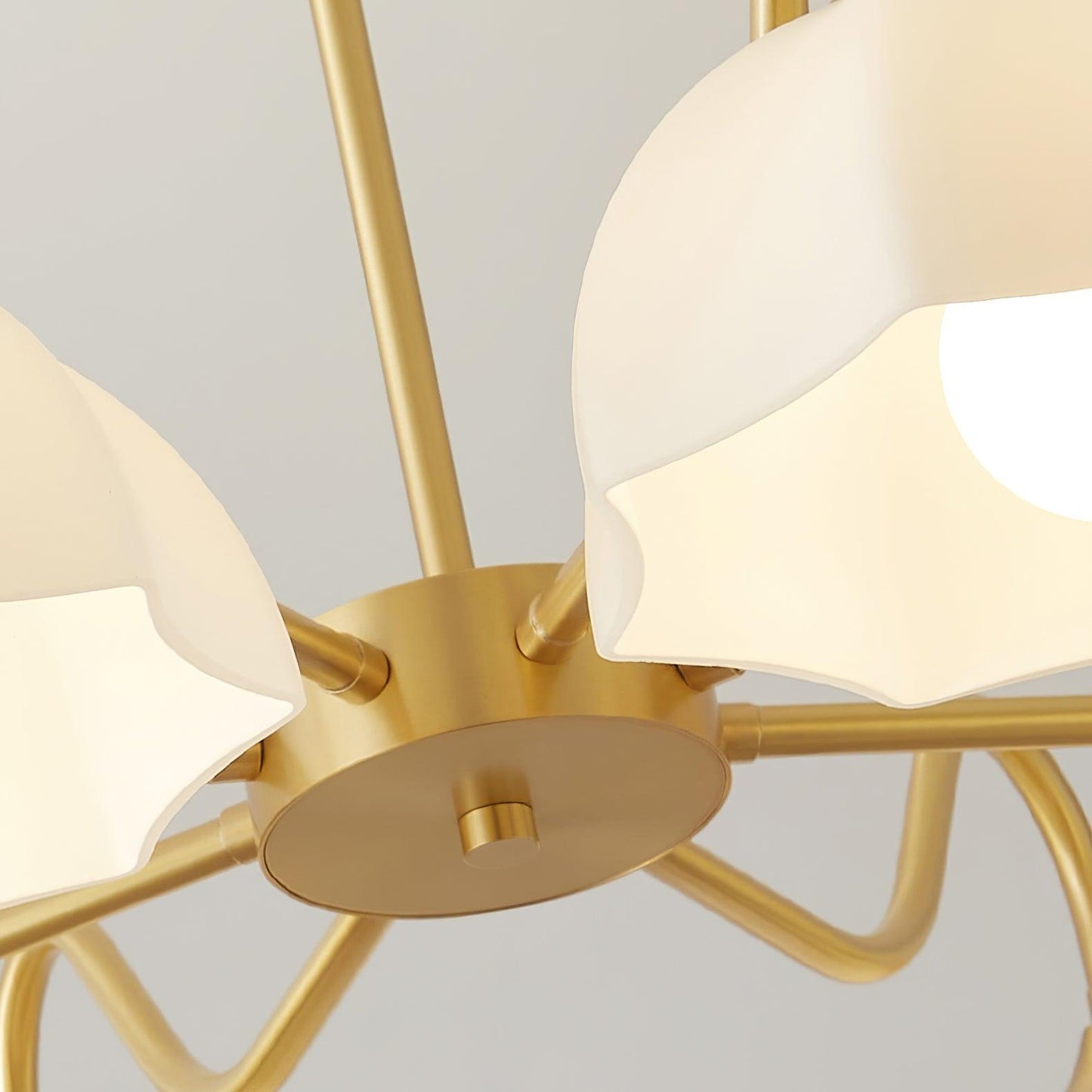 Octagonal Glass Bowl Chandelier - YIOSI