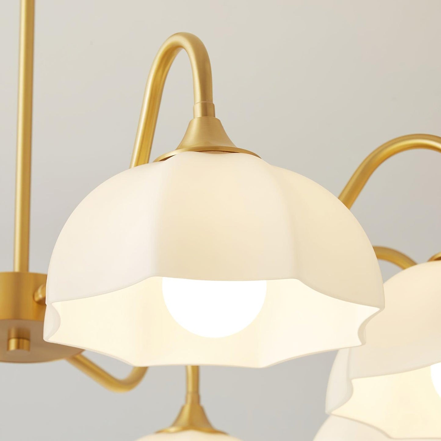 Octagonal Glass Bowl Chandelier - YIOSI